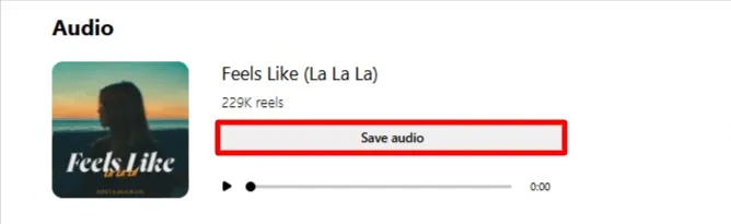 Saving your favorite trending audio Saving your favorite trending audio