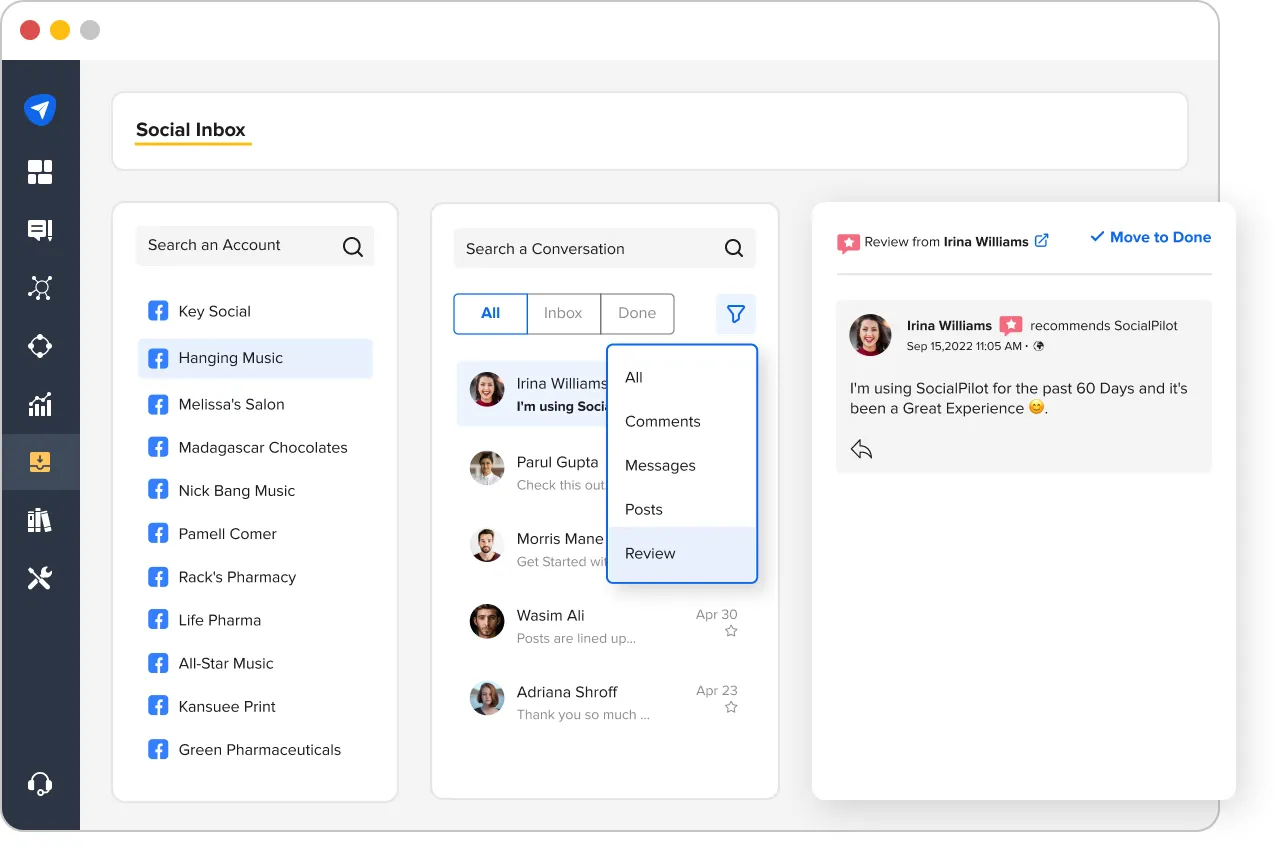 SocialPilot’s Social Inbox SocialPilot’s Social Inbox