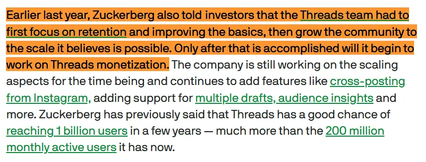 Threads will launch Ads in 2025 Threads will launch Ads in 2025